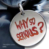 Batman The Dark Knight Pendant Why So Serious (Sterling Silver. enameled)