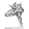 Lord of the Rings Ring The Evenstar (Sterling Silver)