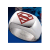 Superman Stainless Steel Ring Red Signet