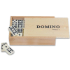 Dominoes double 9 white with pin,box wood