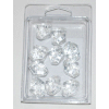 Translucent D10 10-Set Clear w/white