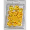 Translucent D10 10-Set Yellow w/white