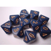 Opaque D10 10-Set Dusty Blue/gold
