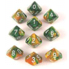 Gemini? D10 10-Set Gold-Green w/white