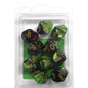 Gemini? D10 10-Set Black-Green w/gold