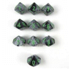 Gemini? D10 10-Set Black-Grey w/green