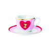 Peanuts Cappuccino Cup with saucer Case Snoopy Pink Love (2)