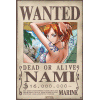 ONE PIECE - poster - Wanted Nami (52x35)